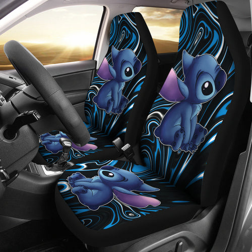 Stitch Car Seat Covers Stitch Liquify Background Car Accessories Ci221108-03