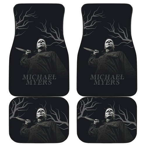 Horror Movie Car Floor Mats | Michael Myers No Emotion Black White Car Mats Ci090821