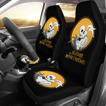 Load image into Gallery viewer, Nightmare Before Christmas Cartoon Car Seat Covers - Jack Skellington And Zero Dog Yellow Moon Artwork Seat Covers Ci101304