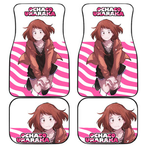 Ochaco Oraraka Pink My Hero Academia Car Floor Mats Anime Seat Covers Ci0617