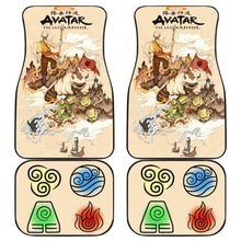 Load image into Gallery viewer, Avatar The Last Airbender Anime Car Floor Mats Avatar The Last Airbender Car Accessories Aang Symbols Ci121304