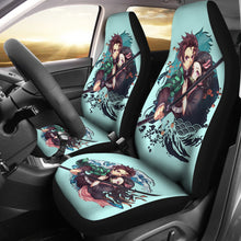 Load image into Gallery viewer, Tanjiro &amp; Nezuko Car Seat Covers Demon Slayer Anime Seat Covers Ci0606