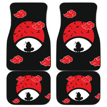 Load image into Gallery viewer, Naruto Anime Car Floor Mats - Itachi Moon Sitting Uchiha Symbol Akatsuki Cloud Car Mats Ci101601