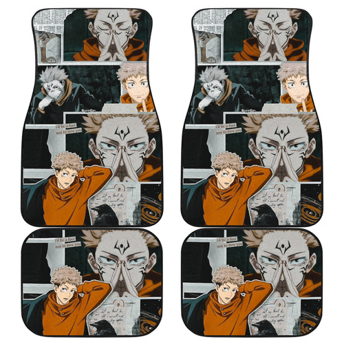 Yuji Itadori Angry Car Floor Mats Jujutsu KaiSen Anime Chapters Car Mats Ci0609