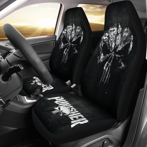 The Punisher Grunge Car Seat Covers Car Accessories Ci220819-05