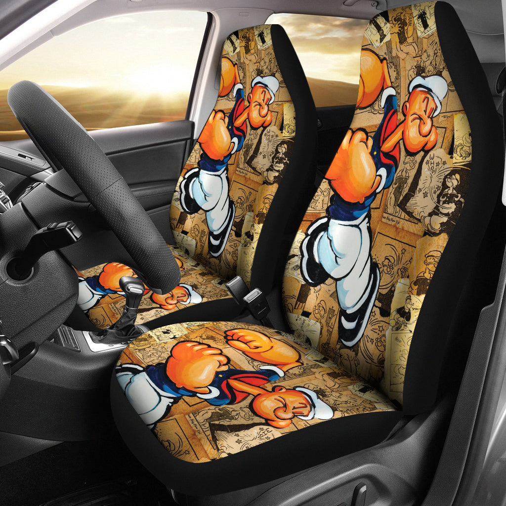 Popeye Car Seat Covers Popeye Painting Old Styles Car Accessories Ci221109-07