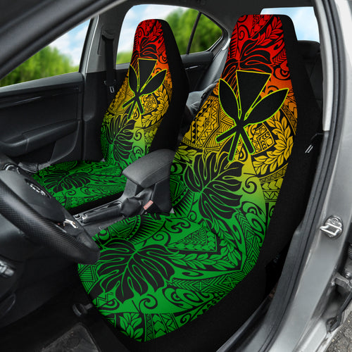 Kanaka Maoli Hawaiian Logo Car Seat Covers Car Accessories Ci220421-03