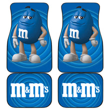 Load image into Gallery viewer, M&amp;M Blue Chocolate Funny Car Floor Mats Car Accessories Ci220525-09
