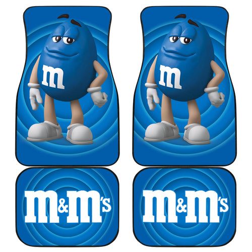 M&M Blue Chocolate Funny Car Floor Mats Car Accessories Ci220525-09