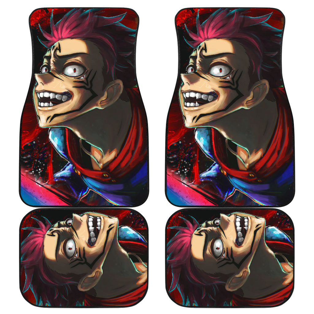Yuji Itadori Angry Car Floor Mats Jujutsu Kai Sen Anime Car Mats Ci0609