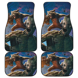 Groot And Rocket Guardians Of The Galaxy Car Floor Mats Movie Car Accessories Custom For Fans Ci22061407