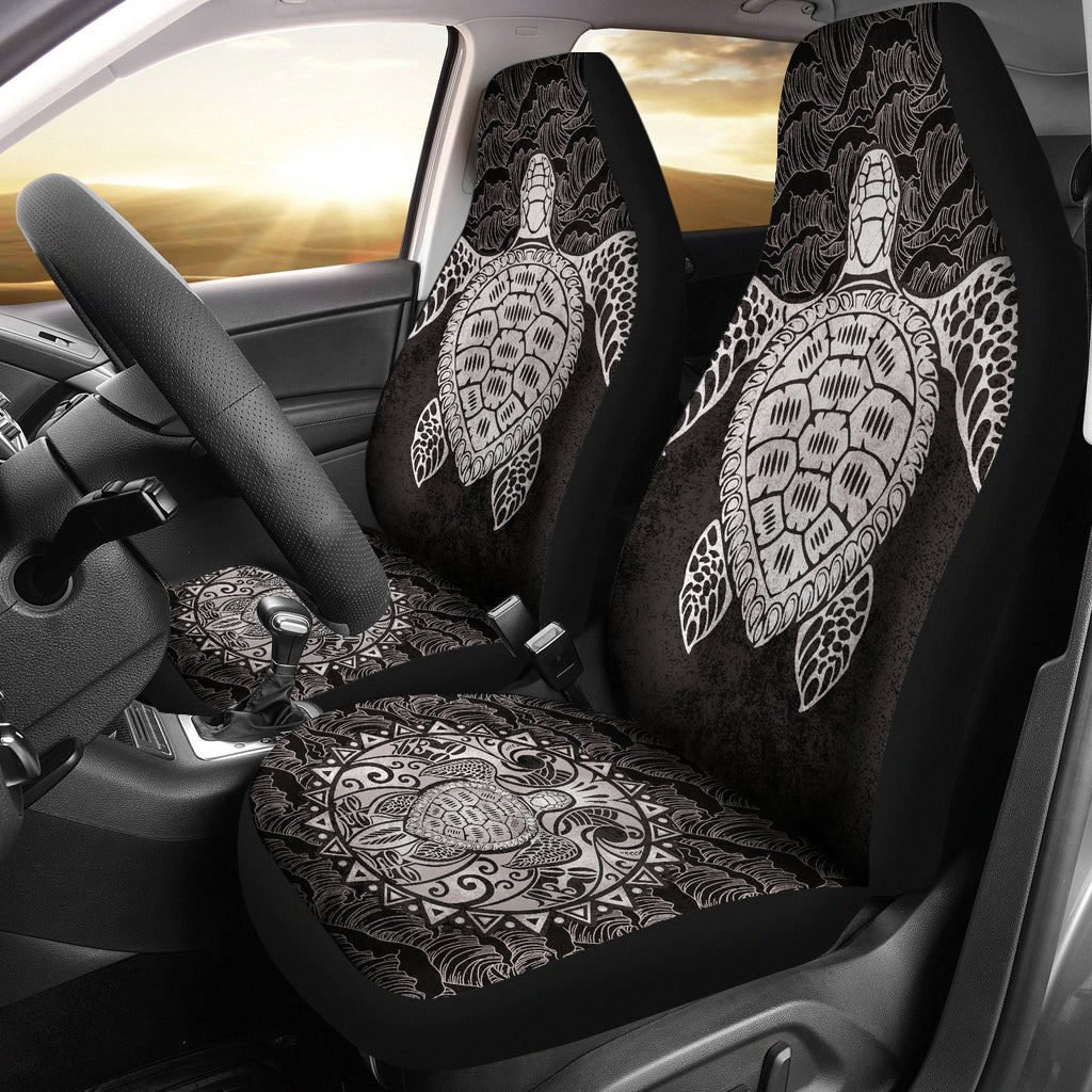 Hawaii Turtle Black Car Seat Covers Car Accessories Ci230202-06