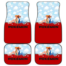 Load image into Gallery viewer, Pokemon Anime  Car Floor Mats - Kasumi Misty And Satoshi Sitting Cloud Patterns Car Mats Ci111302