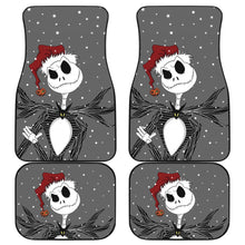 Load image into Gallery viewer, Nightmare Before Christmas Cartoon Car Floor Mats | Jack Skellington Wearing Xmas Hat Car Mats Ci092404