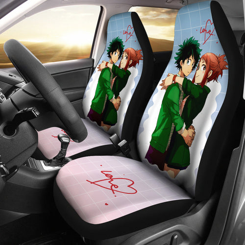 Ochaco Uraraka & Deku Love My Hero Academia Car Seat Covers Anime Seat Covers Ci0617