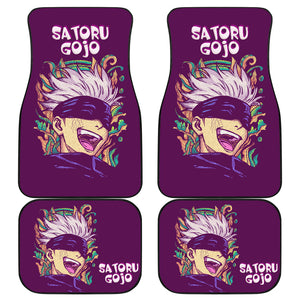 Smile Satoru Gojo Pink Jujutsu KaiSen Car Mats  Anime Mats Ci0625