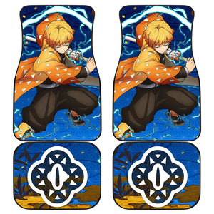 Demon Slayer Animer Car Floor Mats Agatsuma Zenitsu Car Accessories Fan Gift Ci011509