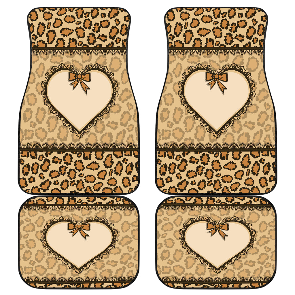 Leopard Heart Skin Wild Car Floor Mats Car Accessories Ci220520-09