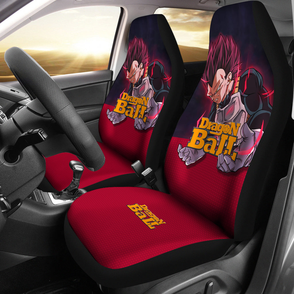 Vegeta Angry Dragon Ball Anime Yellow Car Seat Covers Unique Design Ci0814