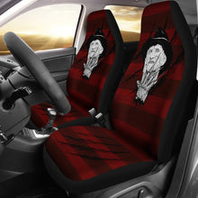 Load image into Gallery viewer, Horror Movie Car Seat Covers | Freddy Krueger With Glove Artwork Seat Covers Ci082721