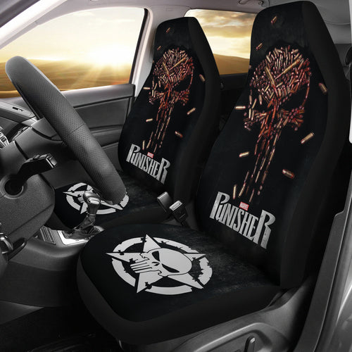 The Punisher Bullet Car Seat Covers Car Accessories Ci220819-06
