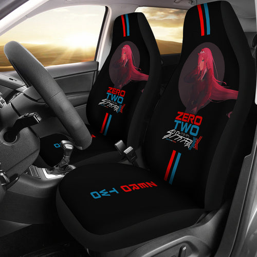 Zero Two Anime Car Seat Covers Fan Gift Ci0717