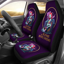 Load image into Gallery viewer, Nightmare Before Christmas Cartoon Car Seat Covers - Beautiful Sally Sitting With Her Cat Seat Covers Ci101401