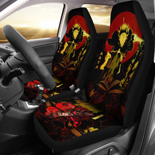Black Clover Car Seat Covers Asta Black Clover Car Accessories Fan Gift Ci122203