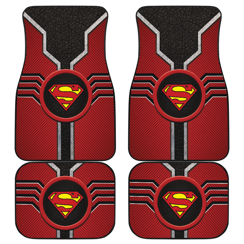 Super Man Logo Car Floor Mats Custom For Fans Ci230112-03a