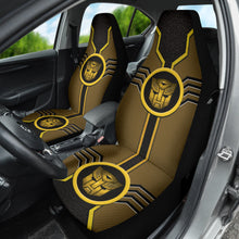 Load image into Gallery viewer, Gold and Black Transformers Autobots Logo Car Seat Covers Custom For Fans Style 1 213101