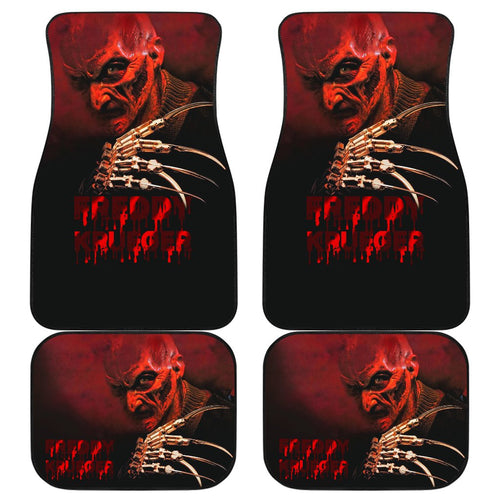 Horror Movie Car Floor Mats | Freddy Krueger Dissolving Face Car Mats Ci083121