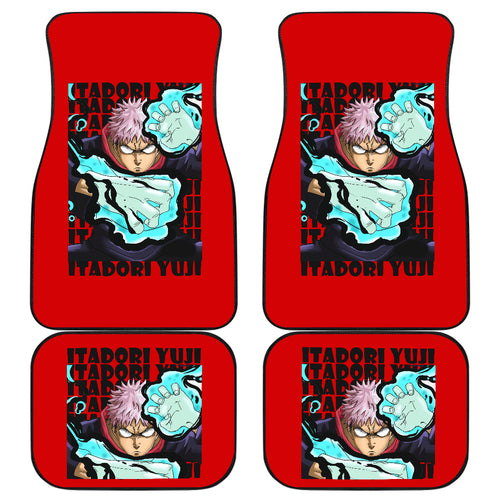 Yuji Itadori Type Jujutsu KaiSen Car Floor Mats Anime Car Mats Ci0613