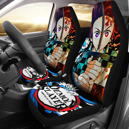 Demon Slayer Anime Car Seat Covers Demon Slayer Kamado Tanjiro Car Accessories Fan Gift Ci123104