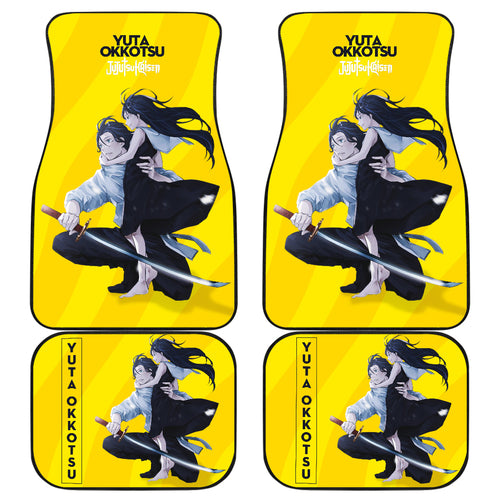 Yuta Okkotsu Yellow Car Floor Mats Jujutsu Kaisen Anime Car Mats Ci0708