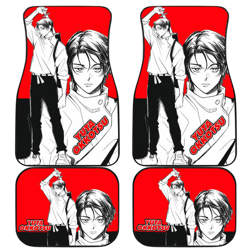 Yuta Okkotsu Anime Car Floor Mats Jujutsu Kai Sen Red Car Mats Ci0705