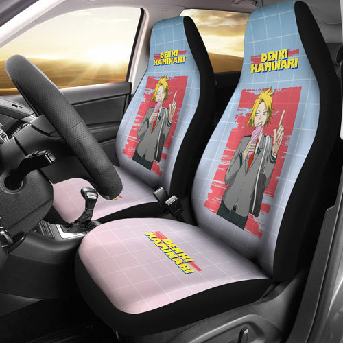 My Hero Academia Car Seat Covers Denki Kaminari Anime Seat Ci0618