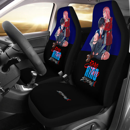 Zero Two Beauty Anime Girl Pink Car Seat Covers For Fans Ci0720