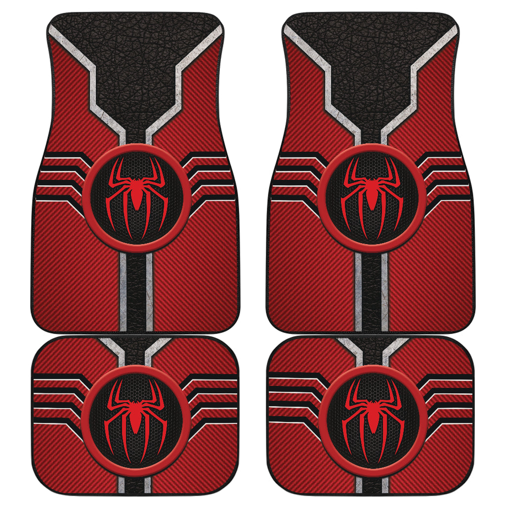 Spider Man Logo Car Floor Mats Custom For Fans Ci230111-10a