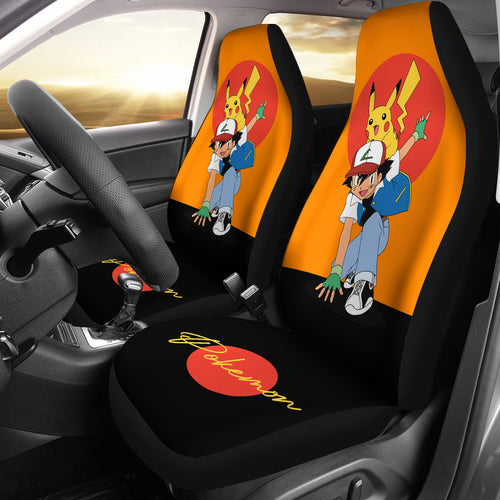 Pikachu Pokemon Seat Covers Pokemon Anime Car Seat Covers Ci102803