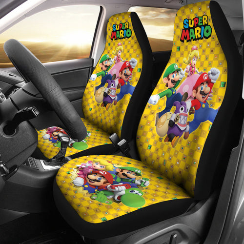 Super Mario Car Seat Covers Custom For Fans Ci221216-09