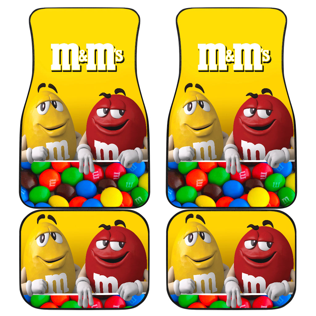 M&M Chocolate Funny Car Floor Mats Car Accessories Ci220506-07