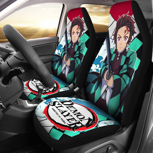 Demon Slayer Anime Car Seat Covers Demon Slayer Kamado Tanjiro Car Accessories Fan Gift Ci123102