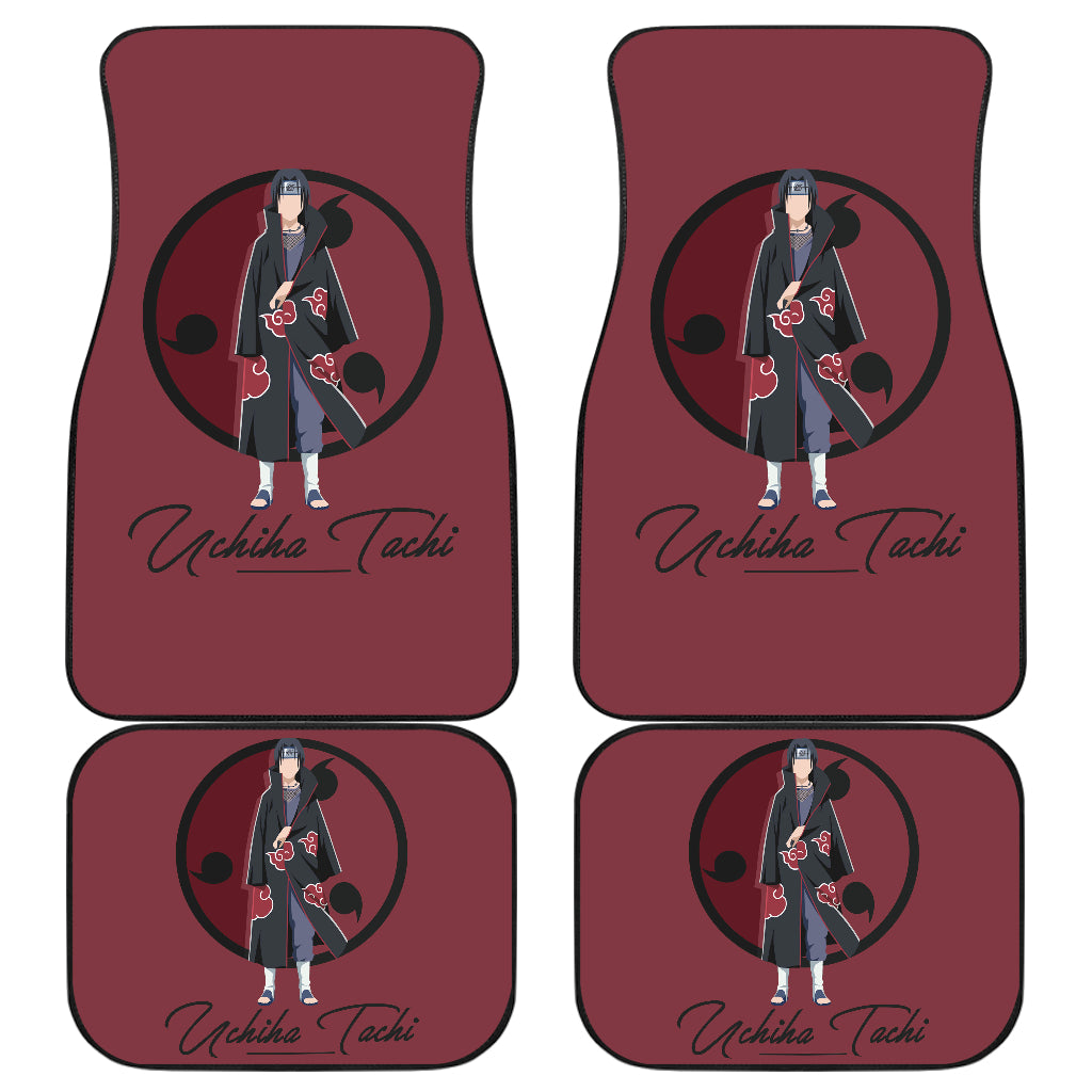 Itachi Akatsuki Black Car Floor Mats Akatsuki Anime Car Accessorries Ci102102
