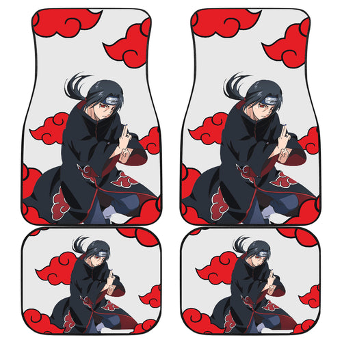Itachi Akatsuki Blue Car Floor Mats Akatsuki Anime Car Accessorries Ci102003