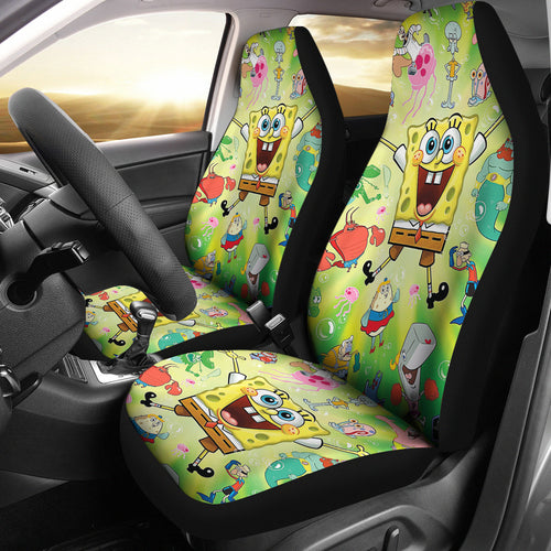 Spongebob Squarepants Car Seat Covers Custom For Fan Ci221122-07