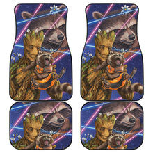 Load image into Gallery viewer, Groot And Rocket Guardians Of The Galaxy Car Floor Mats Movie Car Accessories Custom For Fans Ci22061408