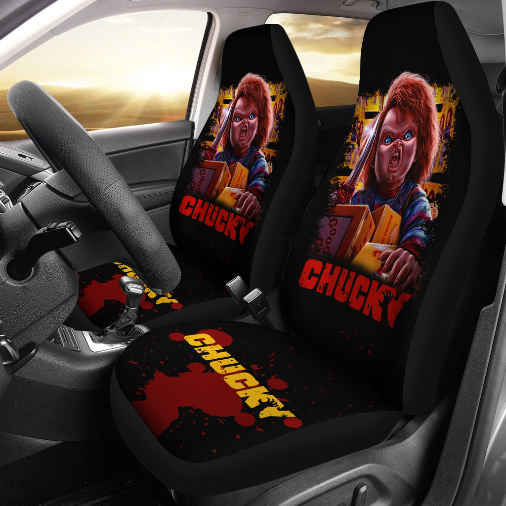 Chucky Blood Horror Movie Car Seat Covers Chucky Horror Film Car Accesories Ci091121