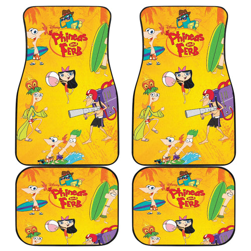 Phineas & Ferb Car Floor Mats Custom For Fans Ci221208-06