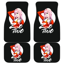 Load image into Gallery viewer, Zero Two Anime Girl Black Car Floor Mats Anime Gift Ci0724