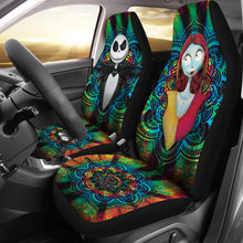 Load image into Gallery viewer, Jack Skellington Sally Car Seat Covers Spider Web Colorful Car Accessories Ci220921-03